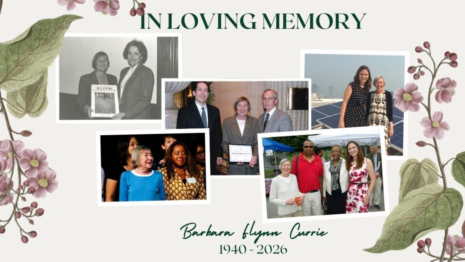 In loving memory of Barbara Flynn Currie