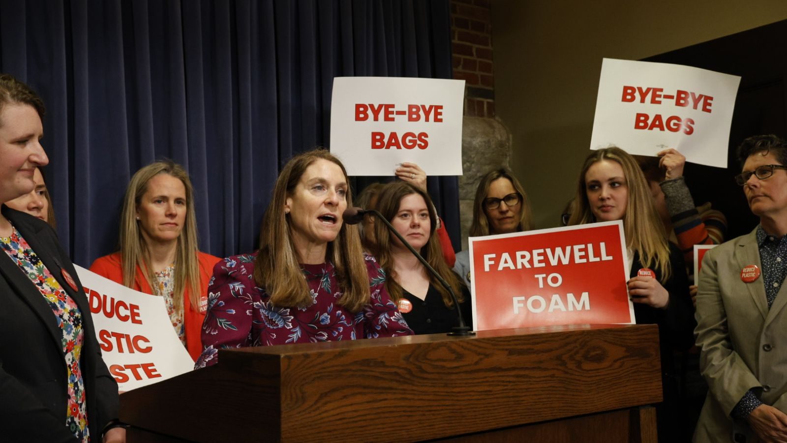 Kick Plastic Pollution Press conference on plastics bills